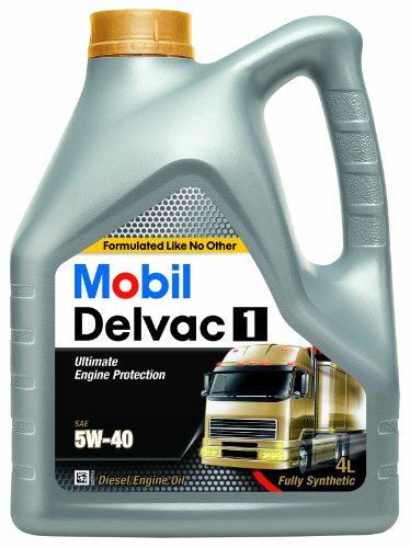 Mobil 148368 Delvac 1 Diesel Aceite de motor, 4 litros