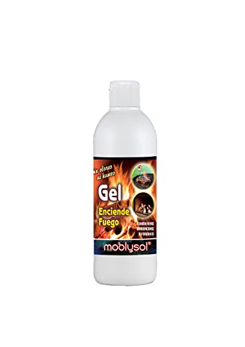 MOBLYSOL Gel Enciende Fuegos. Botella 500 ml. MOBLYSOL Gel Enciende Fuegos. Botella 500 ml.