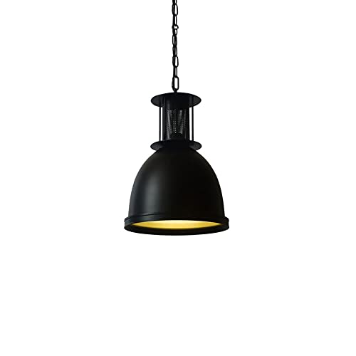 MURUIEN Lámpara De Araña De Estilo Industrial Retro Rural Americano, Lámpara Ahuecada Negra, Pantalla De Hierro, Lámpara Colgante, Estudio, Salón De Té, Luz Colgante, Centro Comercial, Accesorios De I