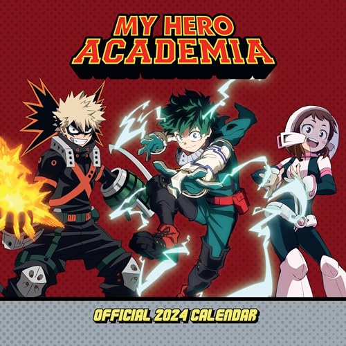 My Hero Academia 2024 Calendar, Monthly Square Planner, Organiser, Official Product.