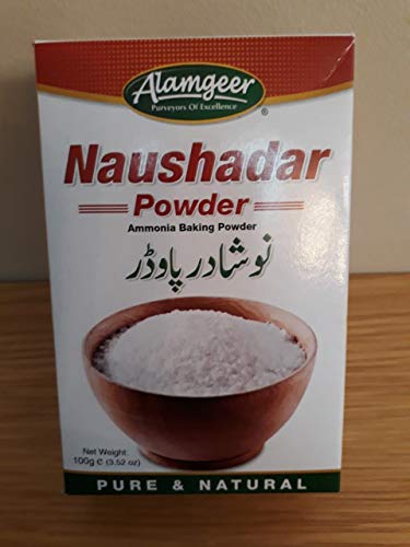 Naushadar polvo de amoniaco en polvo para hornear, 100 g