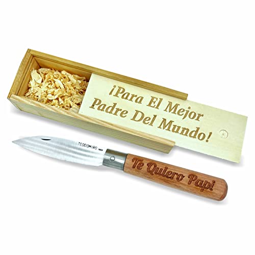 NAVAJA PERSONALIZADA CON TU NOMBRE. Incluye estuche personalizado de madera. IDEAL PARA REGALO