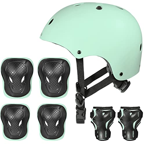 Nomady Kids - Casco Infantil con Protecciones - Niños 2 a 10 años (Small, Mint)