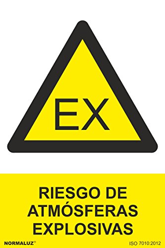 Normaluz RD31027 - Señal Riesgo De Atmósferas Explosiva PVC Glasspack 0,7 mm 30x40 cm con CTE, RIPCI