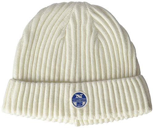 NORTH SAILS Beanie W/Logo Gorro para Clima frío, Marshmallow, Talla única para Hombre