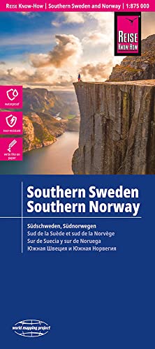 Noruega sur y Suecia sur, mapa de carreteras impermeable. Escala 1:875.000. Reise Know-How. (Southern Sweden and Norway (1:875.000))