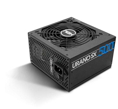 Nox Urano SX 500 - NXURSX500 - Fuente de Alimentación 500W, eficiencia Green Power, ventilador 120mm con sistema Ball Bearing, compatible con Intel, PFC, color negro Nox Urano SX 500 - NXURSX500 - Fuente de Alimentación 500W, eficiencia Green Power, ventilador 120mm con sistema Ball Bearing, compatible con Intel, PFC, color negro