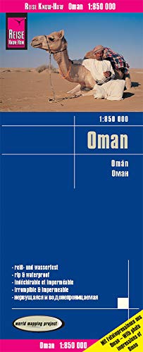 Omán, mapa impermeable de carreteras. Escala 1:850.000 impermeable. Reise Know-How. (Oman (1:850.000))