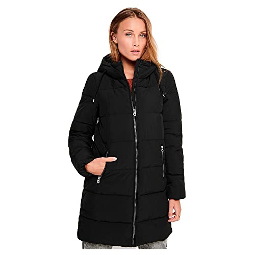 Only Onldolly Long Buffer Coat CC Otw Abrigo, Negro (Black), S para Mujer