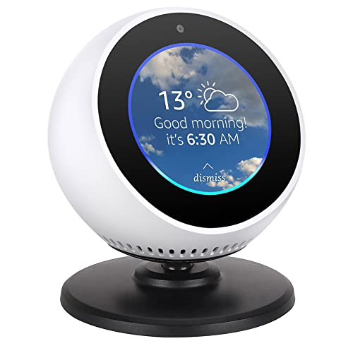 Oziral Nuevo Soporte Magnético Portátil para Amazon Echo Spot, Soporte Ajustable de Rotación de 360 Grados, Soporte Negro para Accesorios para el Hogar Inteligente