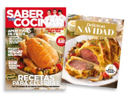 Pack Revista Saber Cocinar #105 | Revista: Recetas para celebrar + Libro: Deliciosa Navidad