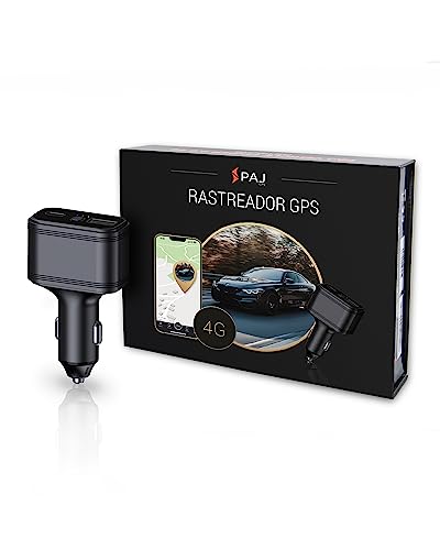 PAJ GPS - USB GPS Finder 4G - localizador GPS para Coches y Otros vehículos- Conexión a la Toma de mechero (12V)- GPS Tracker- Seguimiento en Tiempo Real por la App- Atención al Cliente Personalizada