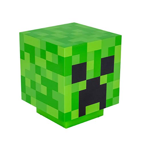 Paladone PP6595MCF Lámpara de mesita Creeper Minecraft, Plástico, Verde, 19x16 cm