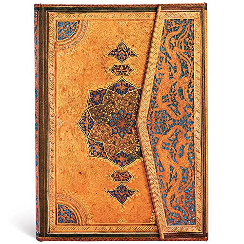 Paperblanks - Cuaderno midi safavid con páginas rayadas (Safavid Binding Art)
