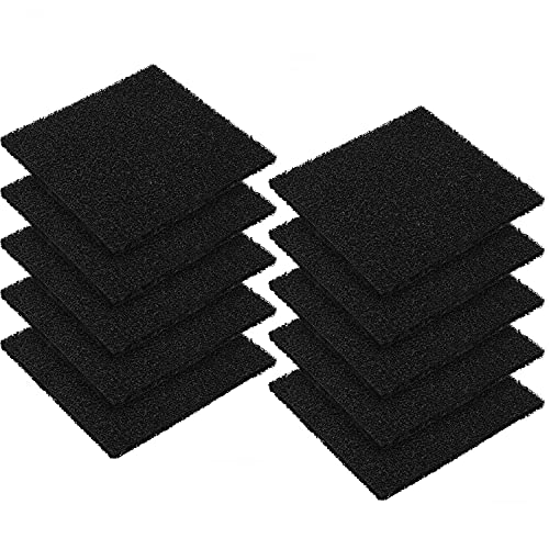 Paquete de 10 filtros cuadrados para cubos de compost de repuesto, hojas de filtro de carbón activado para cocina de interior, cubeta de compostaje y papelera de reciclaje (12,7 cm)