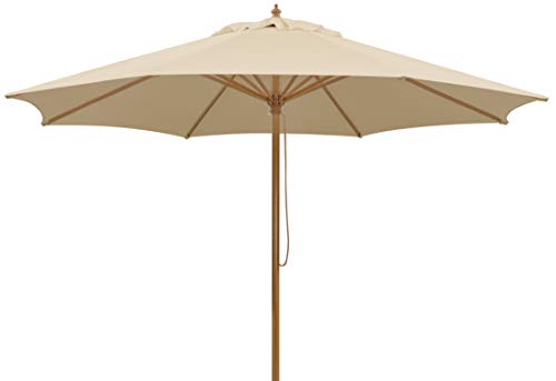 Parasol Schneider Malaga, Natural, Aprox. 300 cm Ø, 8 Piezas, Redondo Parasol Schneider Malaga, Natural, Aprox. 300 cm Ø, 8 Piezas, Redondo