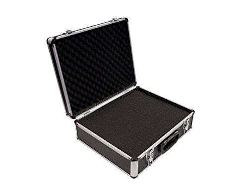 PeakTech 7305 – Estuche universal para dispositivos de medición, robusto, almacenamiento de herramientas, relleno de espuma, con cerradura, protección contra el polvo, L - 405 x 330 x 150 mm