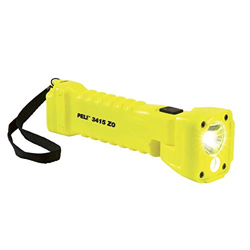 Peli Light Linterna LED 3415, ATEX Zone 0, amarillo, 329 lúmenes, protección contra bomberos, lámpara de uso industrial