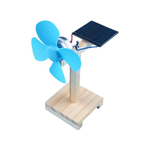PERZOE Kit de Modelo de Ventilador con energía Solar, Kit de experimentos de Ciencia para niños, Juguetes educativos Stem de Ciencia DIY 1 Conjunto