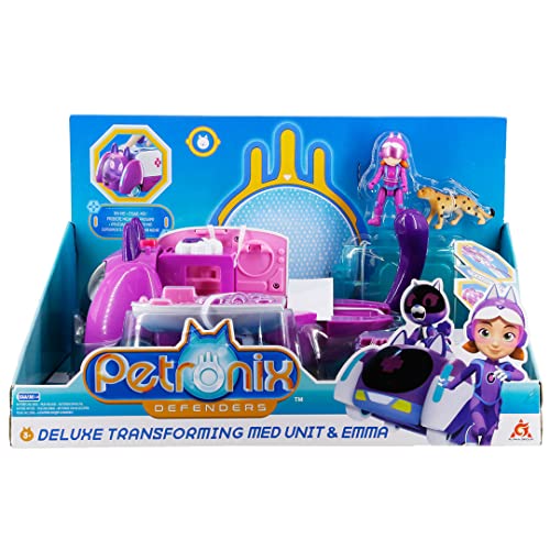 PETRONIX DEFENDERS 2 en 1 Figura de transformación, Med Unit/Rescue Mode, Toys for 3 4 5 6 7 8 Years Boy Girl