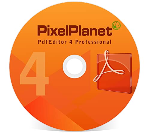 PixelPlanet PDF Editor 4 Professional - CD de software de Windows: edite, cambie, redacte, combine archivos PDF y más. Compatible con Windows 11 - XP.