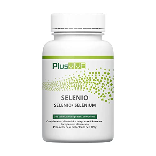 Plusvive - Suplemento de selenito de sodio y selenometionina, 100 µg