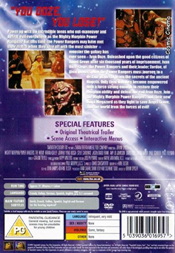 Power Rangers - The Movie [Edizione: Regno Unito] [Reino Unido] [DVD]