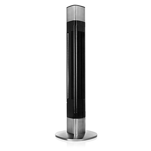 Princess 350000 Ventilador de torre Smart, 103 cm alto, control a través de aplicación y por asistentes de voz, 103 cm de alto, temporizador 1-8 h, 54 dB, 3 modos (sueño, natural y normal), 50 W
