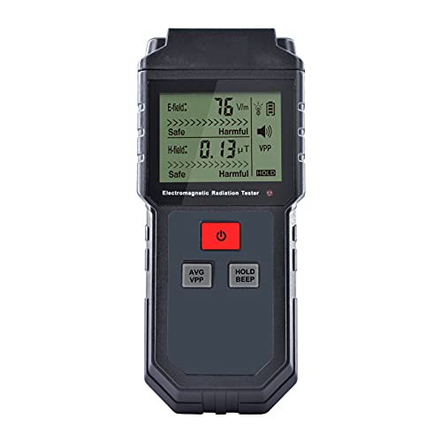 Probador de radiación electromagnética portátil ET825, detector de medidor EMF LCD digital portátil con alarma sonora para el hogar, fábrica, medición de radiación