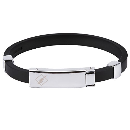 Pulsera Antiestatica, Impermeable de Silicona con Ión Negativo, Banda Correa de Muñeca para Electricidad Estática del Cuerpo Humano, Magnético Deportivo Pulsera Unisex Joyería Negro