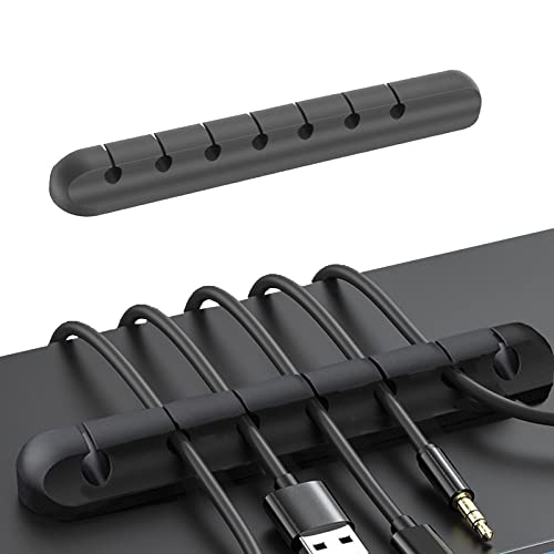 Queen.Y Clips para Cables Organizador de Cables Soporte para Cables de Silicona de Escritorio para Mouse Teclado Cables para Auriculares para Organizar Cables en El Hogar Y La Oficina,7 fori