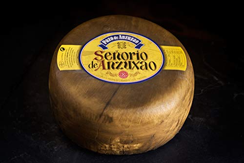 Queso Señorio de Anzuxao Semicurado 1kg.(aprox). Producto 100% gallego