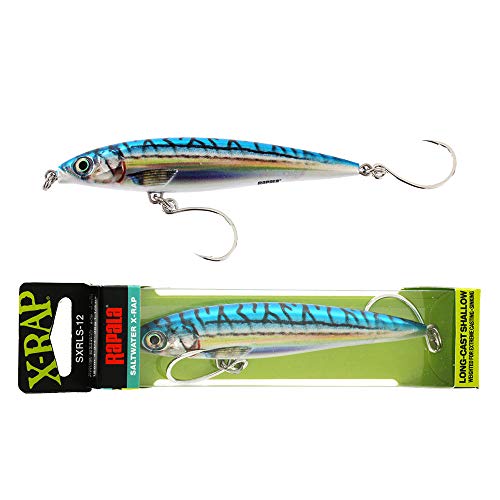 RAPALA Señuelo X-Rap Long Cast Shallow-Material de Pesca Rápido y Dinámico, Unisex-Adult, Blue Mackerel, 14 cm / 53 g