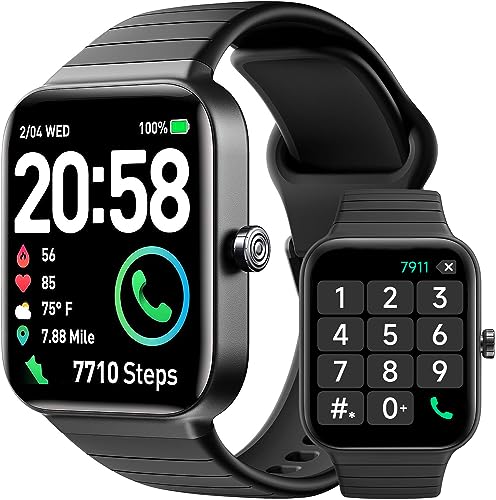 Reloj Inteligente Mujer con Llamadas, Smartwatch 1,8" con Voz Alexa Incorporada IP68 Impermeable, Seguimiento del Frecuencia Cardíaca/Oxígeno en Sangre/Sueño/100+ Deportes/podómetro, para Android iOS