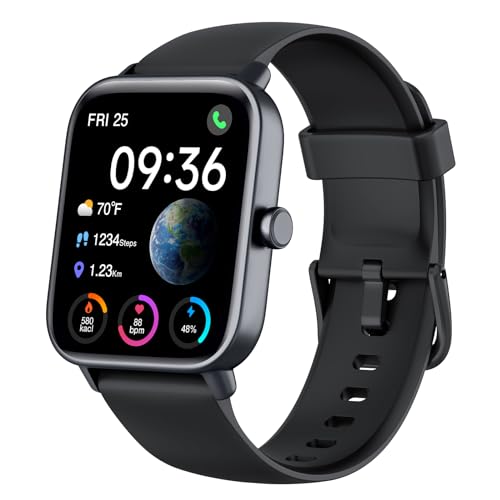 Reloj Inteligente,Smartwatch Hombre Bluetooth de 1.8",Incorporado Alexa,Monitor de Ritmo Cardíaco/Sueño/SpO2, Impermeable 5ATM,Escalones,Rastreador de Actividad,Reloj Deportivo Hombre para Android IOS