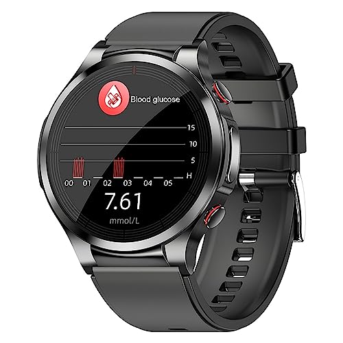 Reloj Medidor Glucosa En Sangre ECG Smartwatch Reloj Tension Arterial Reloj Que Mide Presion Arterial Reloj Deportivo Hombre Mujer Resistente Al Agua Reloj Contador De Pasos Y Calorias