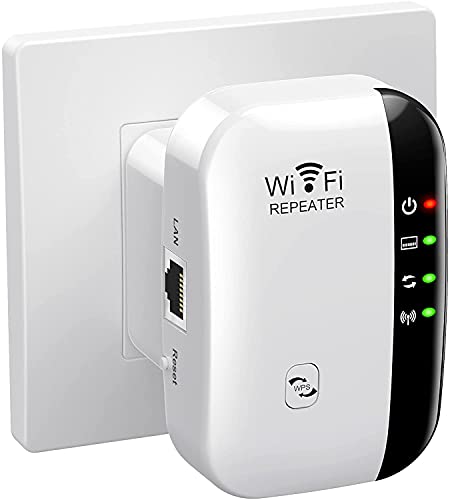 Repetidor WiFi, 300Mbps Extensor WiFi, Amplificador WiFi 2.4GHz con Repertidor/Ap Modo y la función WPS, Amplificador Señal de Red WiFi con Puerto Ethernet e Interfaz de Alimentación Repetidor WiFi, 300Mbps Extensor WiFi, Amplificador WiFi 2.4GHz con Repertidor/Ap Modo y la función WPS, Amplificador Señal de Red WiFi con Puerto Ethernet e Interfaz de Alimentación