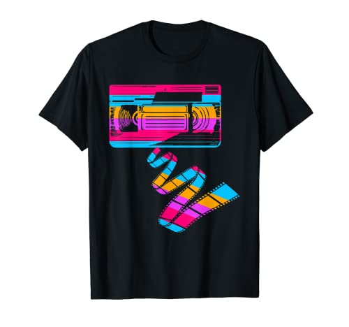 Reproductor de casete de vídeo retro época cinta mixta película vintage Camiseta