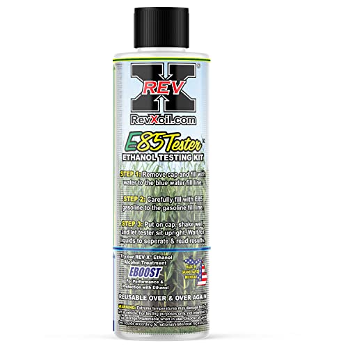 REV-X E85T0501 E85 - Comprobador de gasolina (fácil de usar, kit de prueba de etanol)