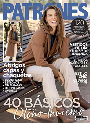 Revista Patrones #438 | 40 Básicos Otoño-Invierno. Abrigos, capas y chaquetas - Tallas desde la 36 a la 58