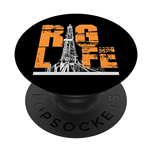 Rig Life Worker Trabajadores de campos petroleros Texas Oil PopSockets PopGrip: Agarre intercambiable para Teléfonos y Tabletas