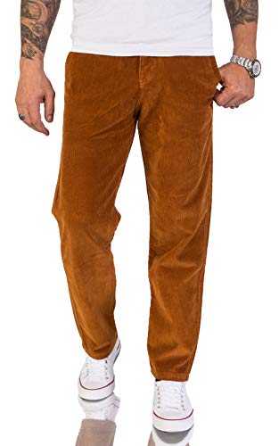 Rock Creek Pantalones chinos de pana para hombre, corte regular RC-2156 naranja 40W x 32L