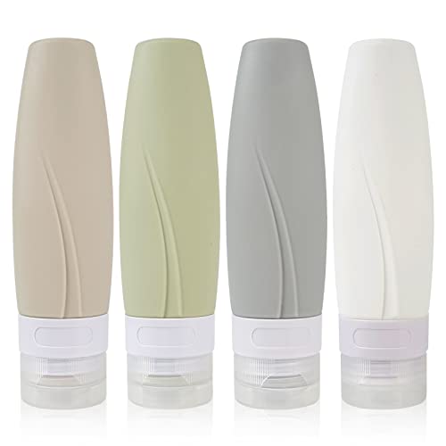RoseFlower 4 lindo 90ml Botella de Viaje de Silicona, sin BPA, a Prueba de Fugas, Recargables,con Etiqueta y Bolsa de Transporte Transparente para líquidos cremas lociones champú acondicionador RoseFlower 4 lindo 90ml Botella de Viaje de Silicona, sin BPA, a Prueba de Fugas, Recargables,con Etiqueta y Bolsa de Transporte Transparente para líquidos cremas lociones champú acondicionador