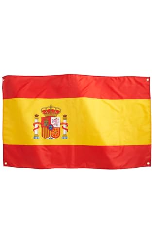 2 Banderas de España 90 x 150 cm - Ultra resistente, doble función