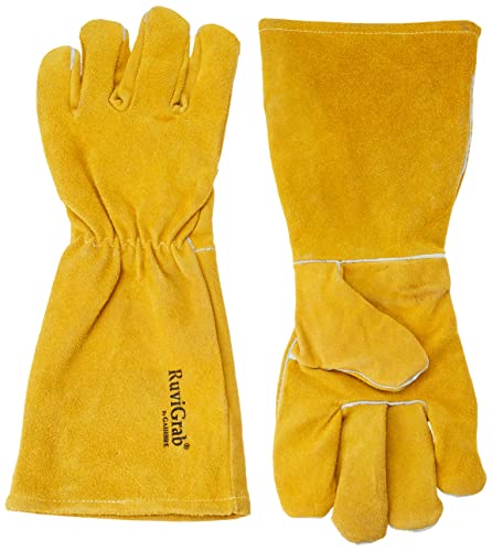 RuviGrab - Guantes de Soldador Profesionales | Guantes Ignífugos | Ropa de Soldador | Protección para Soldadura | Guantes para Altas Temperaturas