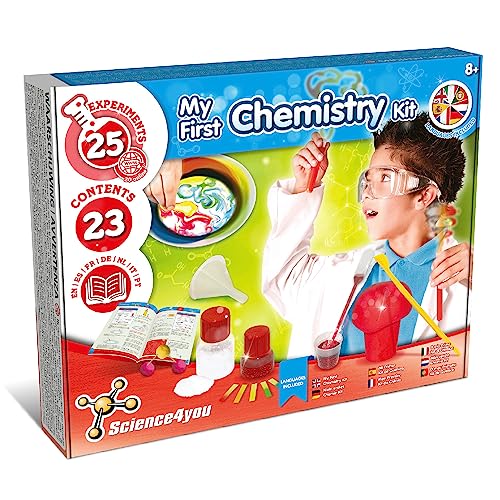 Science4you - Laboratorio de Quimica Niños +8 Años - Kit Ciencias con 25 Experimentos de Química para Niños: Ciencia Explosiva - Juego de Química y Juegos Educativos para Niños 8 9 10 11 12 Años