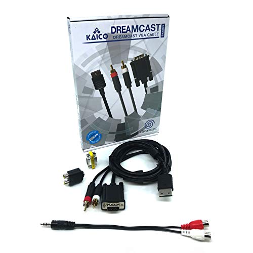 SEGA Dreamcast DC VGA Cable de alta definición Adaptador de sonido RCA HD PAL/NTSC - Una forma asequible de obtener la mejor visualización de tu Dreamcast. Permite la visualización de vídeo HD SEGA Dreamcast DC VGA Cable de alta definición Adaptador de sonido RCA HD PAL/NTSC - Una forma asequible de obtener la mejor visualización de tu Dreamcast. Permite la visualización de vídeo HD