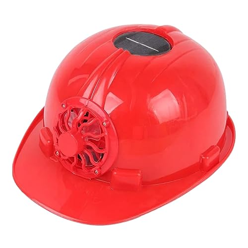 Seguridad con Ventilador | Gorras Impermeables para Trabajadores con Ventilador Solar | Protección Solar, refrigeración, Trabajo, Casco para Trabajo en Altura, Andamios Dicetris