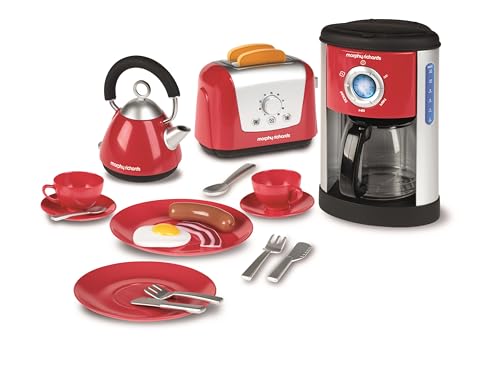 Set de cocina Casdon Morphy Richards. Aparatos de cocina de juguete para niños a partir de 3 años. Incluye tostadora, cafetera, hervidor de agua y mucho más