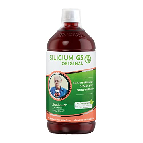 SILICIUM G5 ORIGINAL| Silicio Liquido bebible | Aumenta la Producción de Colágeno | Suplemento ideal para Piel, Pelo y Uñas, Músculos, Huesos y Articulaciones